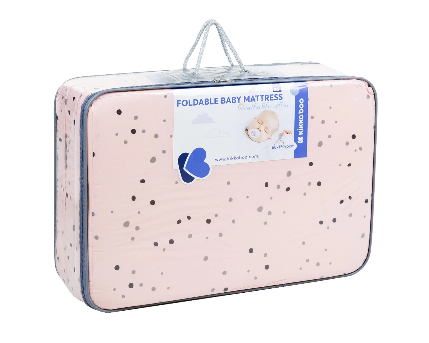 Kikkaboo Babybett-Faltmatratze Bear In Rosa - Image 3