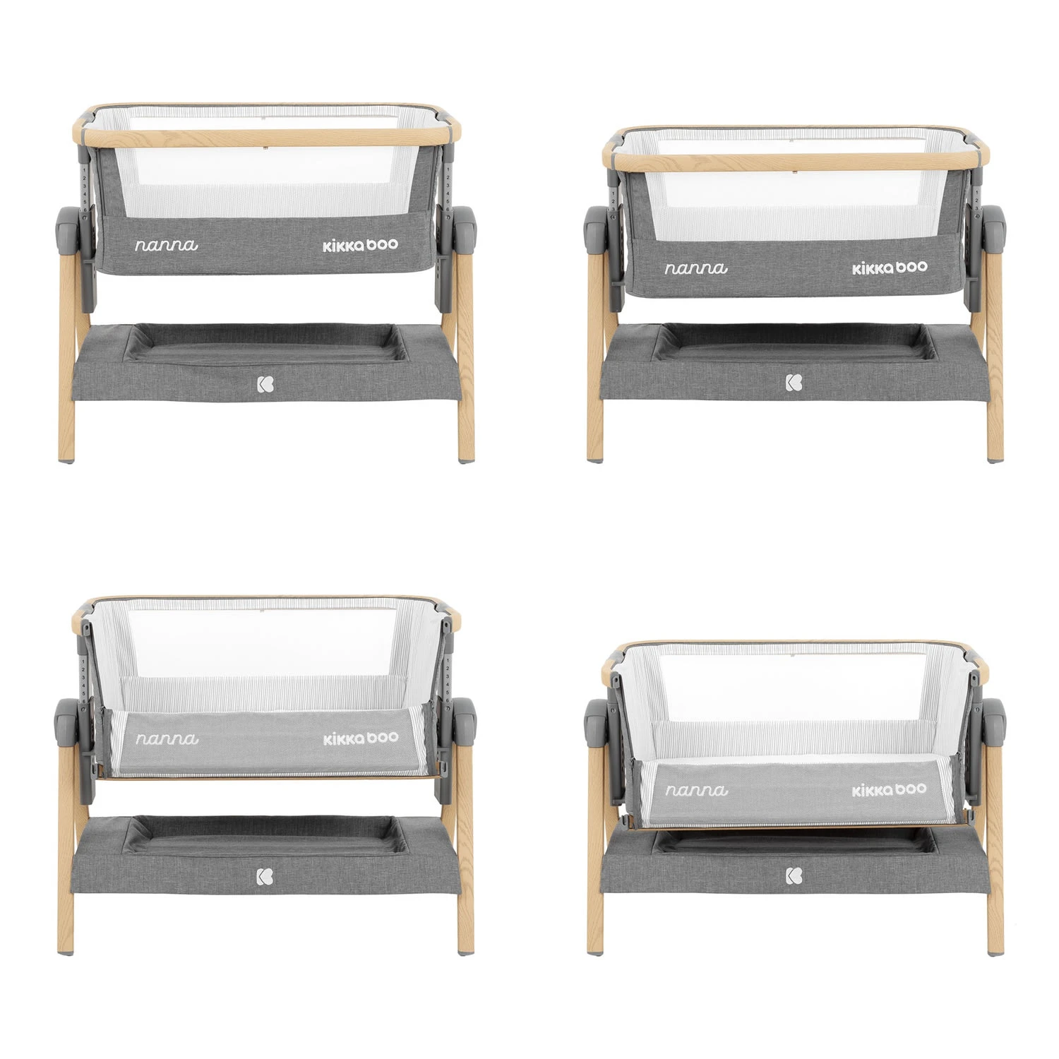 Kikkaboo Beistellbett Nanna Matratze In Grau - Image 5