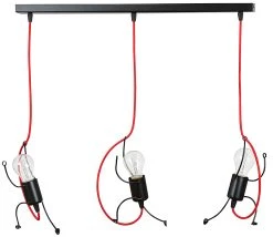 Licht-Erlebnisse Pendelleuchte In Schwarz Rot