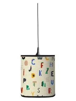 Little Nice Things Lampenschirm "Alphabet" In Creme/ Bunt - (B)25 X (H)30 Cm