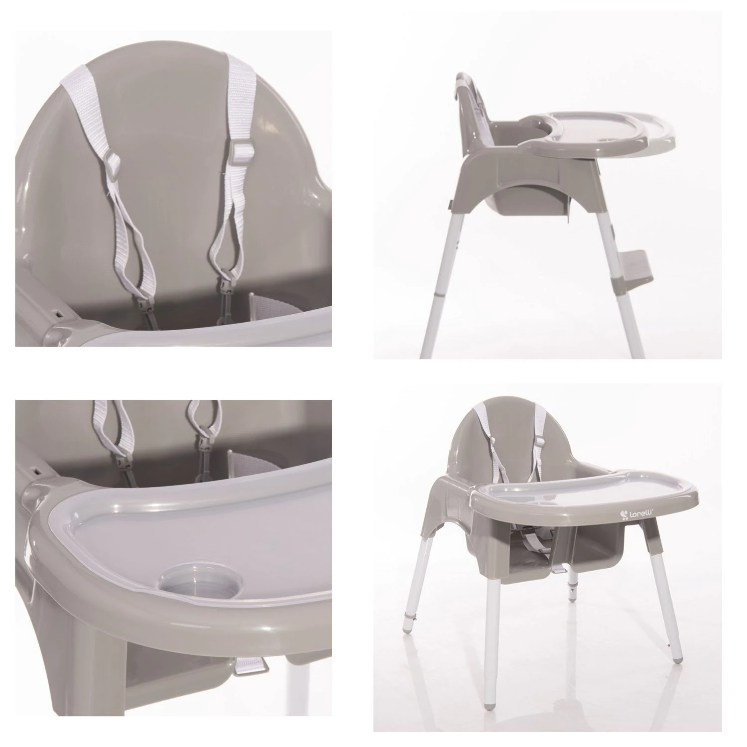 Lorelli Kinderhochstuhl Amaro In Grau – Bild 3