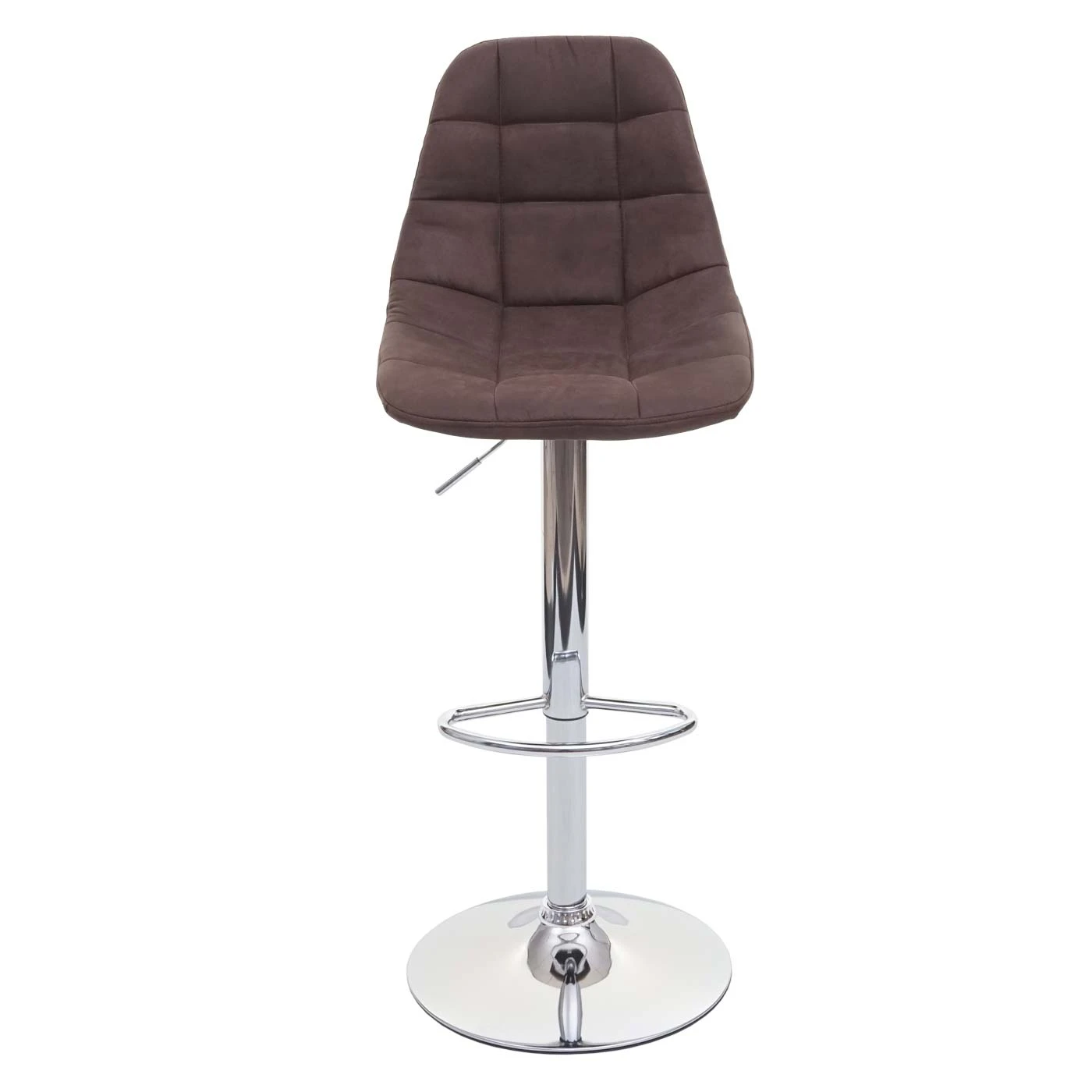 MCW 2er-Set Barhocker A67, Vintage Dunkelbraun, Textil - Image 3