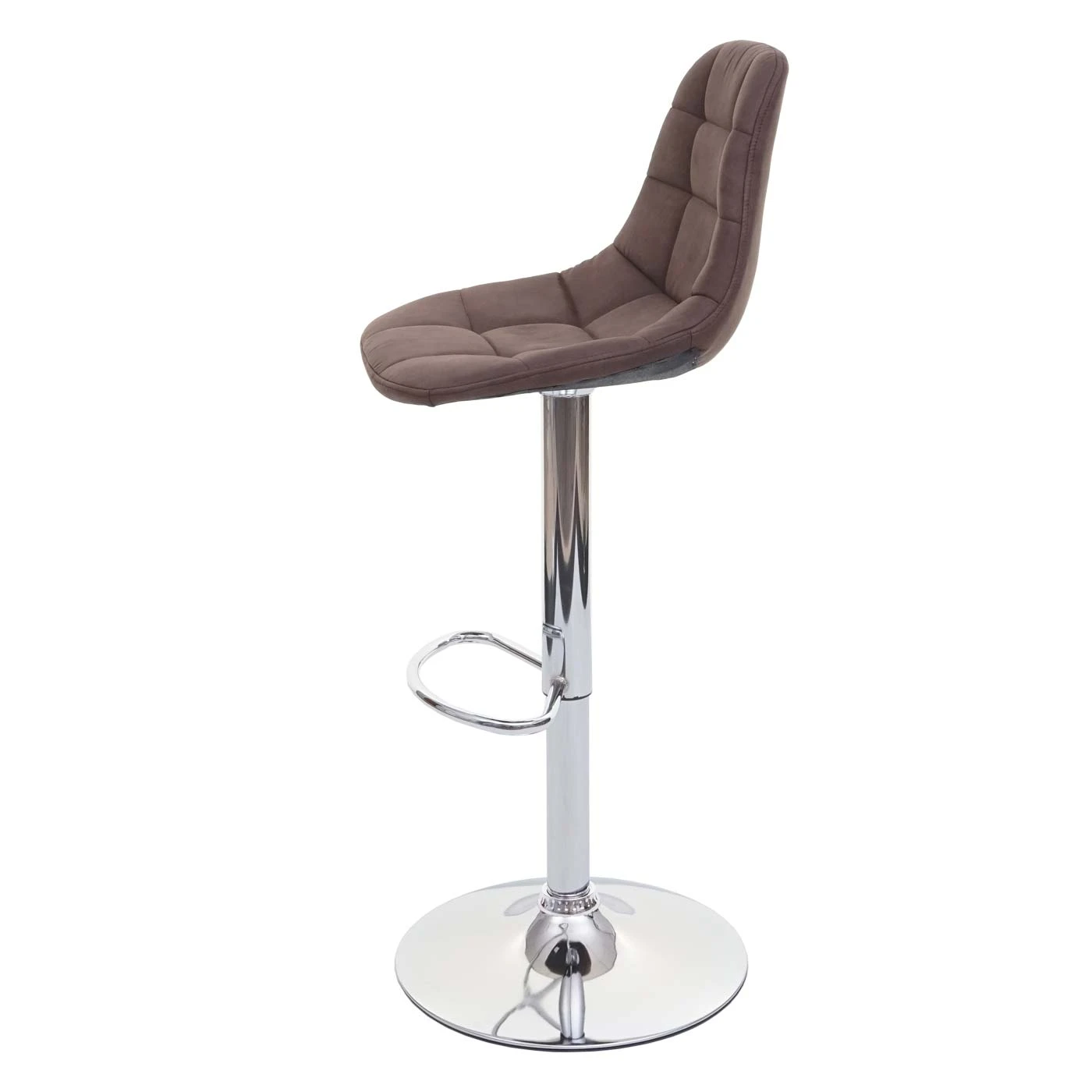 MCW 2er-Set Barhocker A67, Vintage Dunkelbraun, Textil - Image 4