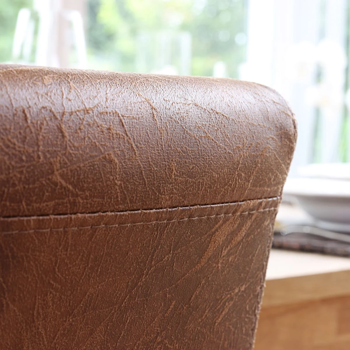 MCW 6er-Set Esszimmerstuhl Littau, Textil, Wildlederimitat, Dunkle Beine - Image 5