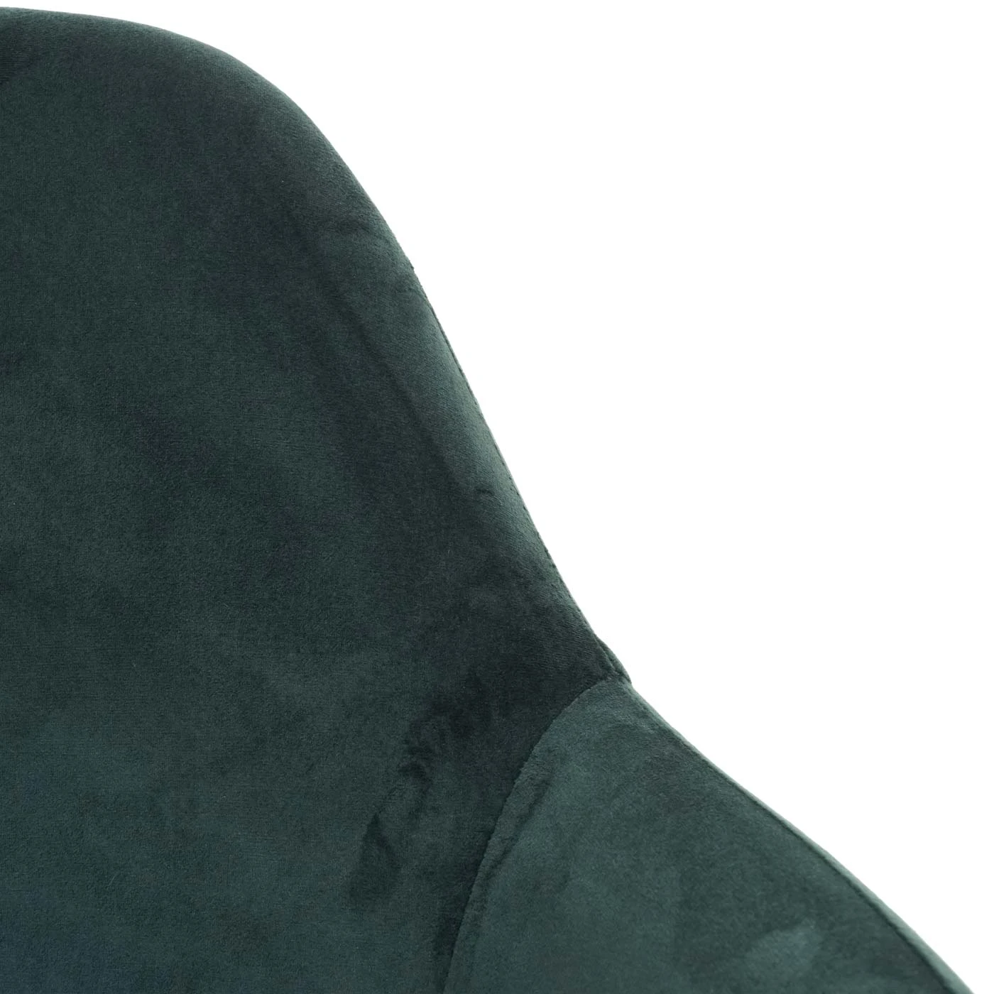 MCW 6er-Set Retro Esszimmerstuhl F18, Samt Grün, Goldene Beine - Image 5