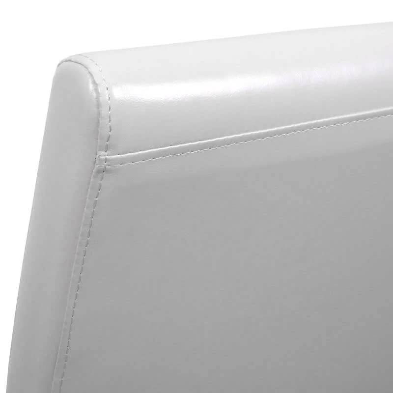 MCW 6x Esszimmerstuhl Littau, Leder, Weiß, Dunkle Beine - Image 3