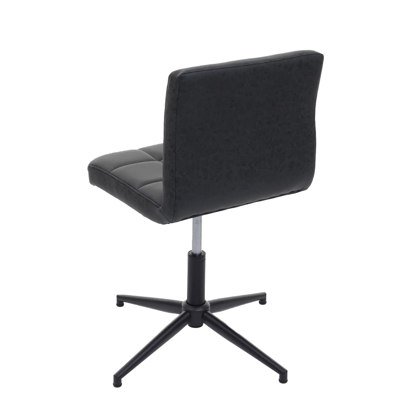 MCW Esszimmerstuhl Cadiz II Höhenverstellbar, Kunstleder Dunkelgrau, Fuß Schwarz - Image 4