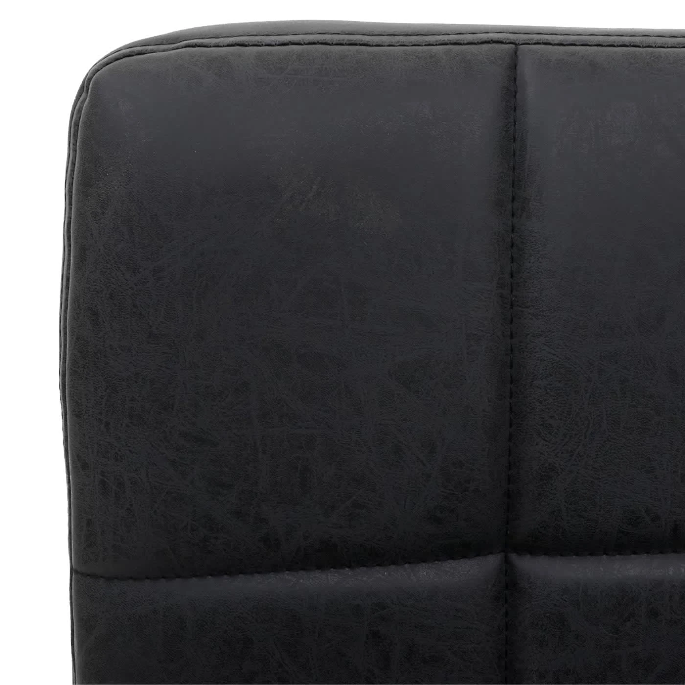 MCW Esszimmerstuhl Cadiz II Höhenverstellbar, Kunstleder Dunkelgrau, Fuß Schwarz - Image 6