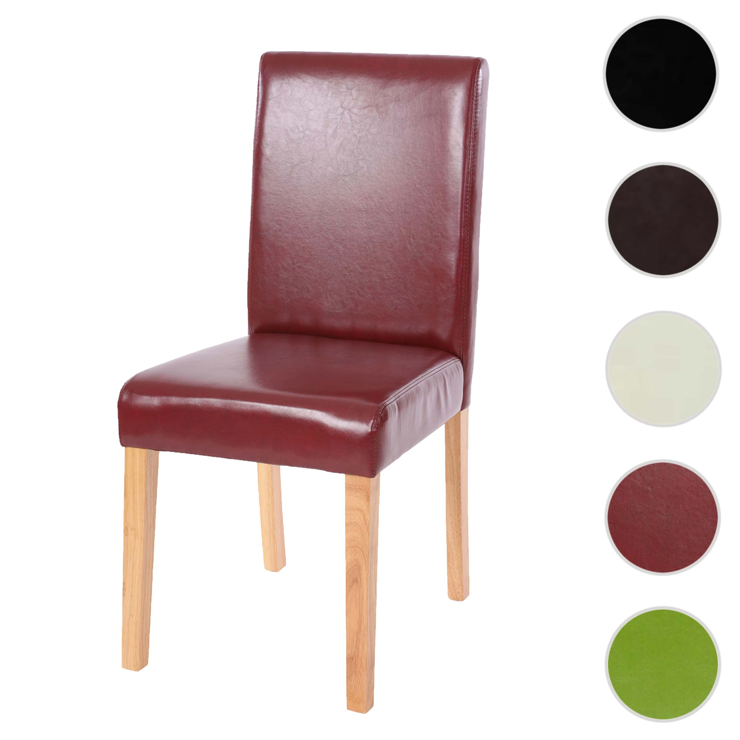 MCW Esszimmerstuhl Littau, Rot-braun, Helle Beine - Image 4