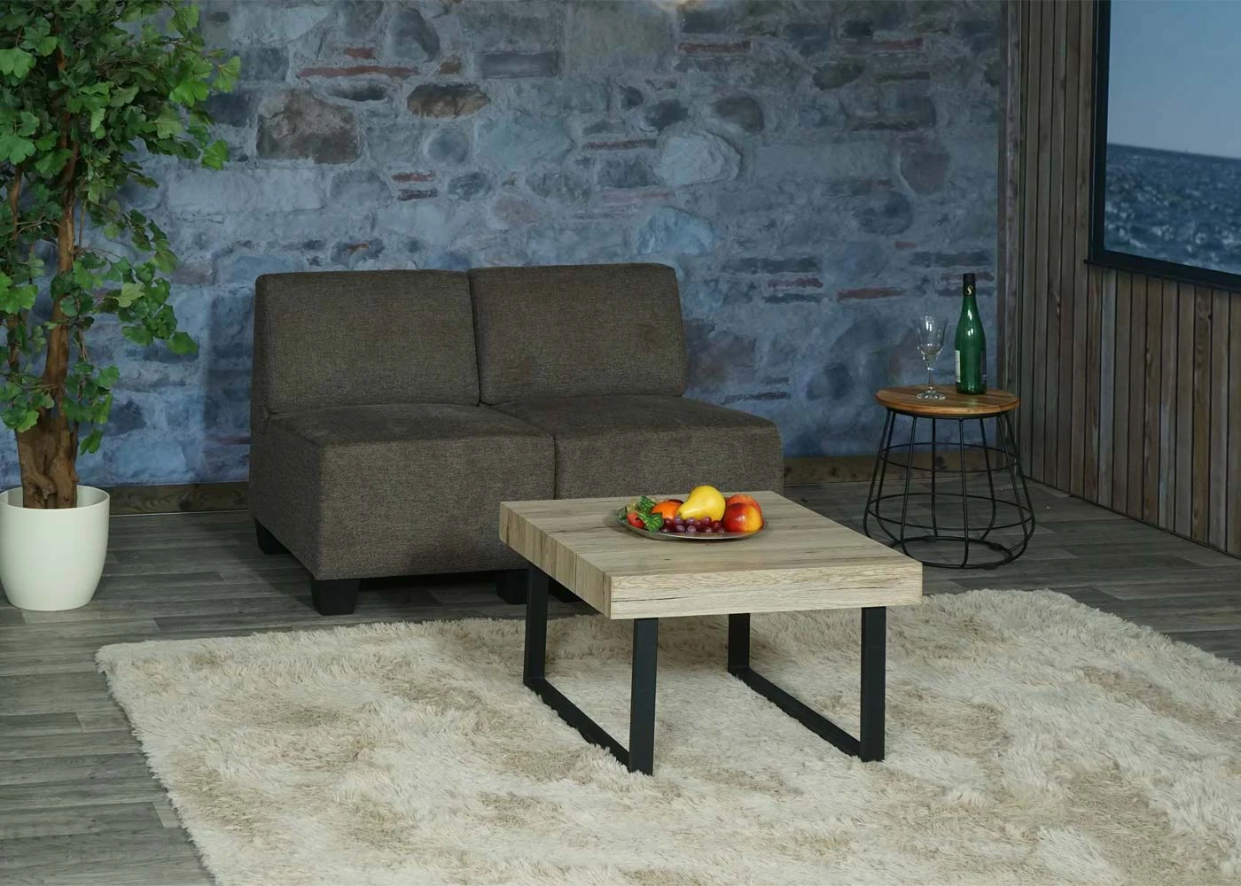 MCW Modular 2-Sitzer Sofa Moncalieri, Braun, Ohne Armlehnen - Image 2