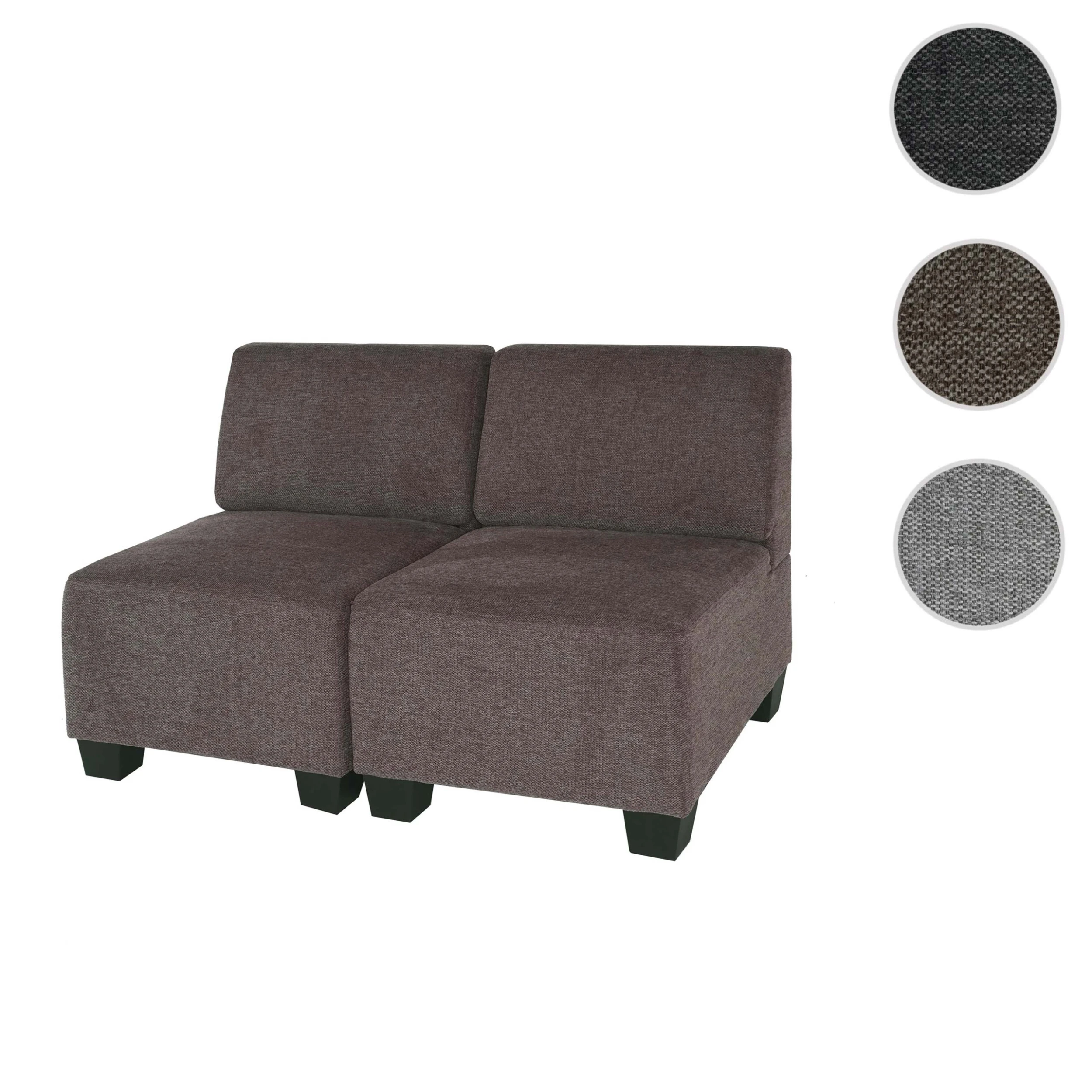 MCW Modular 2-Sitzer Sofa Moncalieri, Braun, Ohne Armlehnen - Image 7