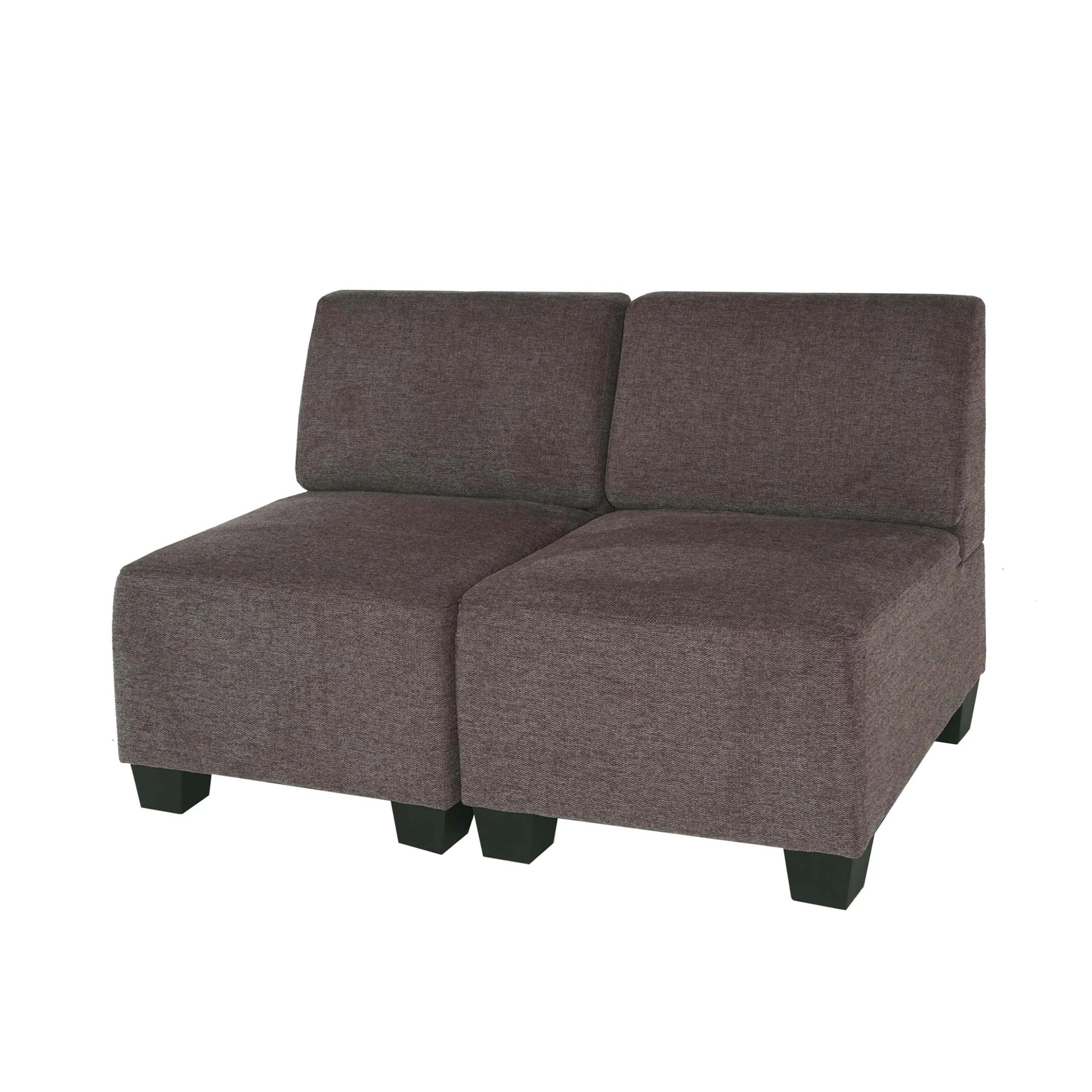 MCW Modular 2-Sitzer Sofa Moncalieri, Braun, Ohne Armlehnen