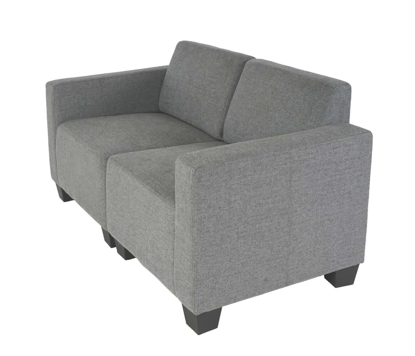 MCW Modular 2-Sitzer Sofa Moncalieri, Grau 6 MCW Modular 2-Sitzer Sofa Moncalieri, Grau – Bild 4