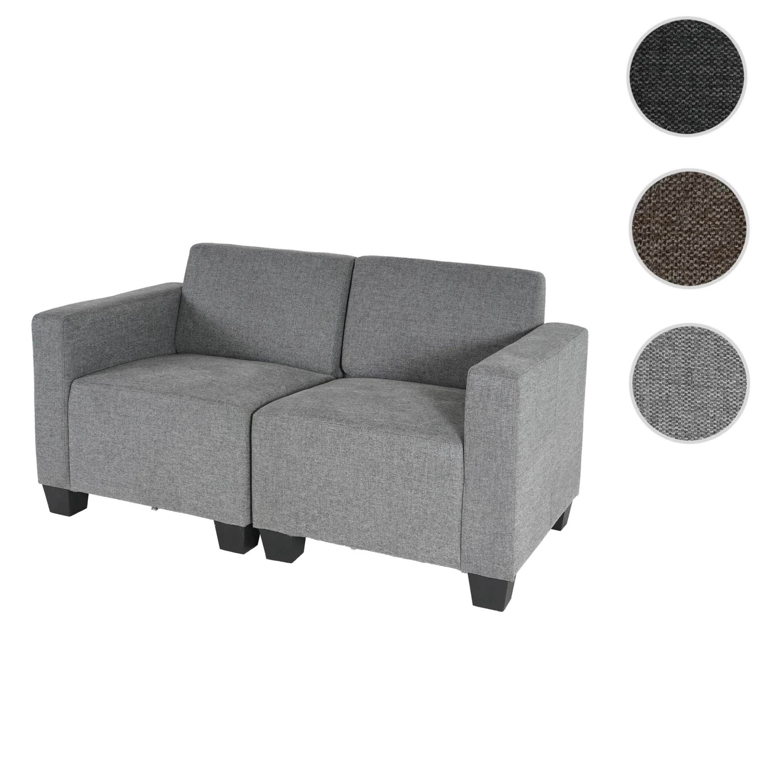 MCW Modular 2-Sitzer Sofa Moncalieri, Grau 9 MCW Modular 2-Sitzer Sofa Moncalieri, Grau – Bild 7