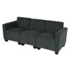 MCW Modular 3-Sitzer Sofa Moncalieri, Anthrazit-grau