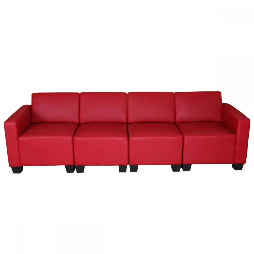 MCW Modular 4-Sitzer Sofa Moncalieri, Rot
