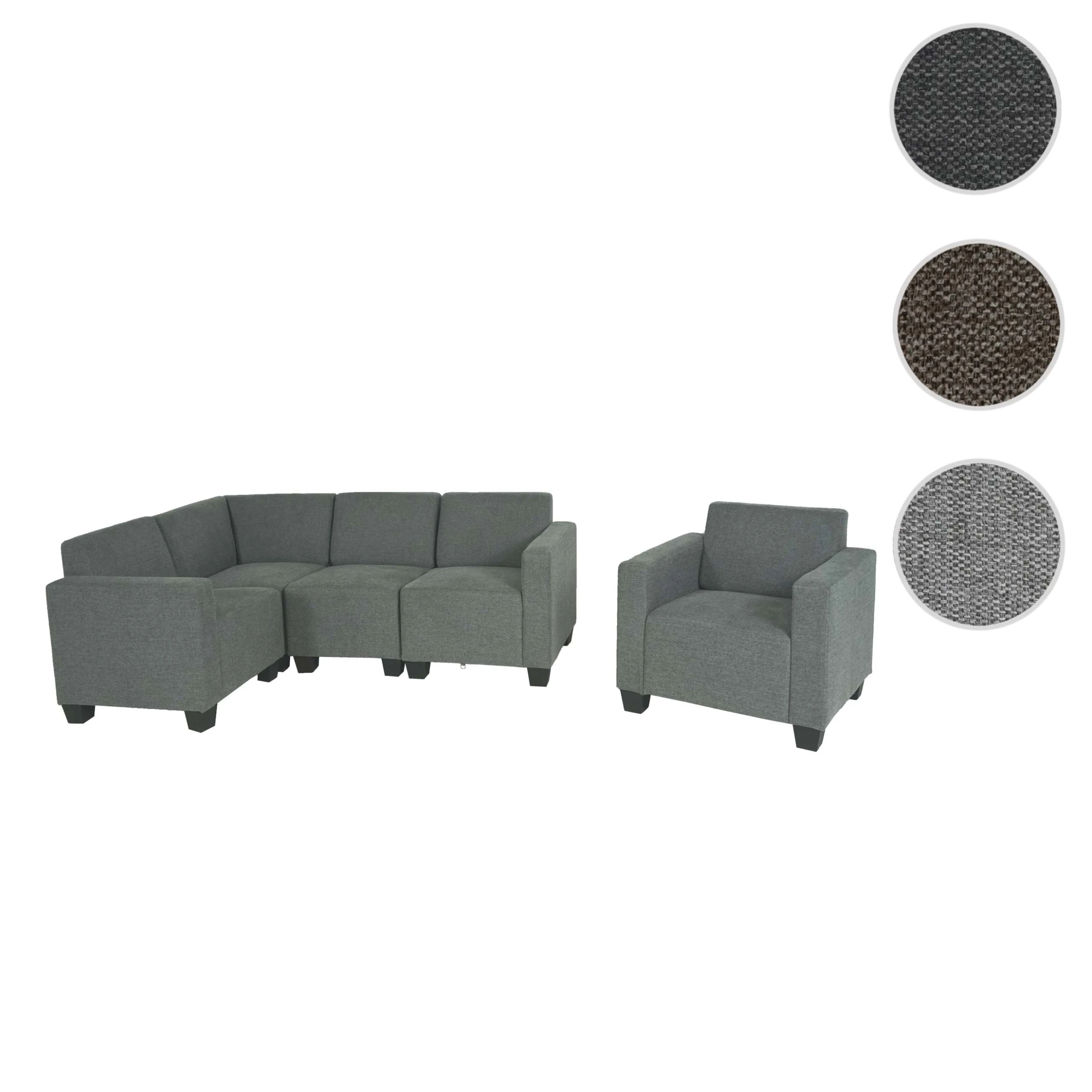 MCW Modular Couch-Garnitur Moncalieri 4-1, Grau - Image 7