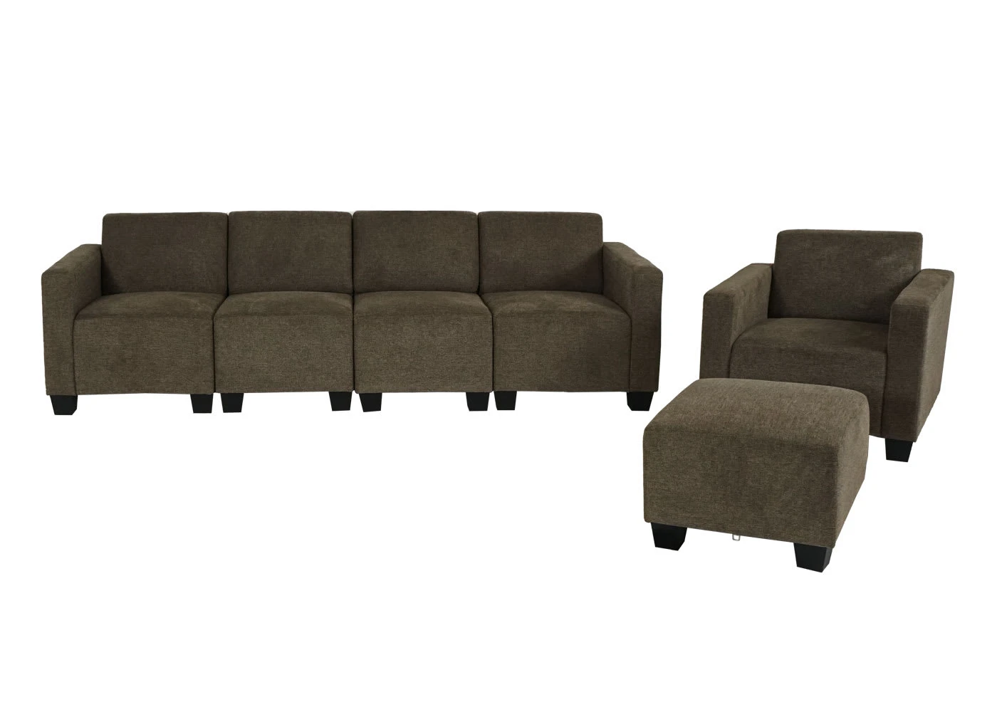 MCW Modular Sofa-System Moncalieri 3-1-1-1, Braun â Bild 3