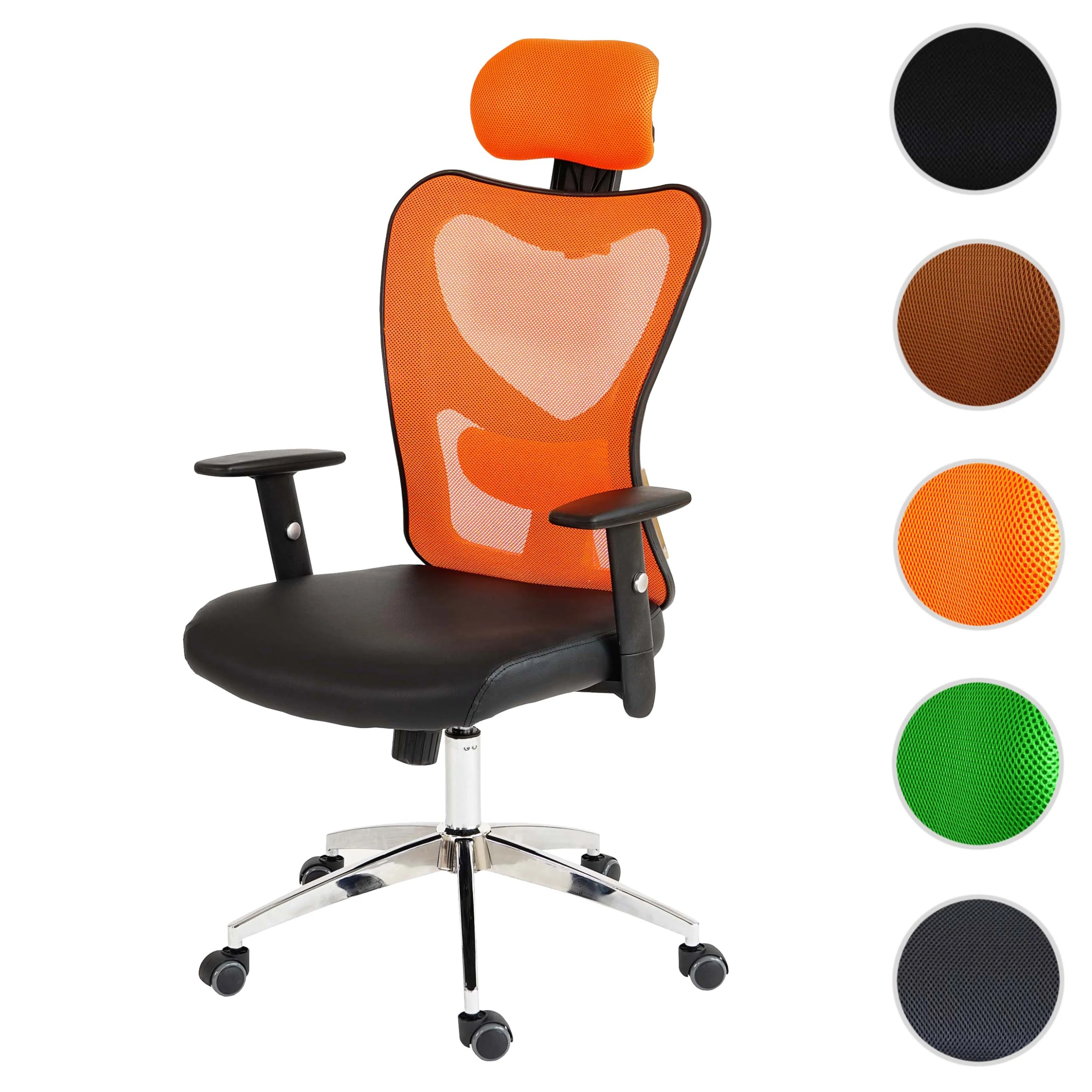 MCW Profi-Bürostuhl Pamplona, Orange - Image 7