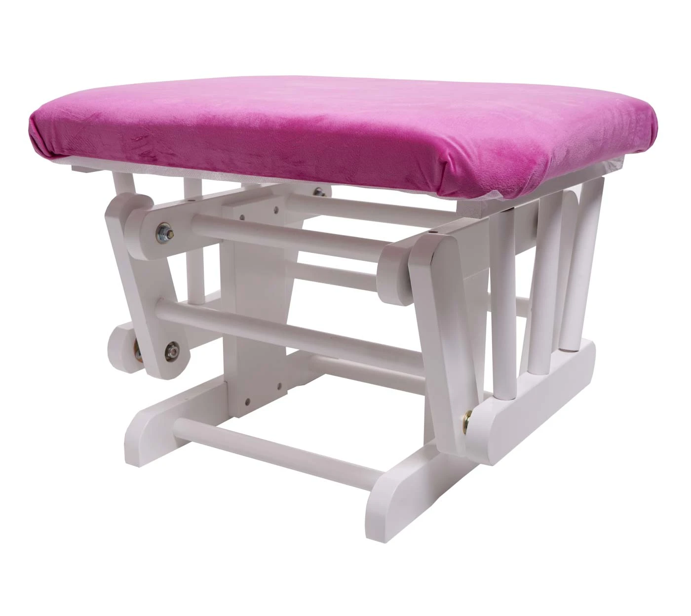 MCW Relaxsessel C76 Mit Hocker, Samt, Pink, Gestell Weiß - Image 7