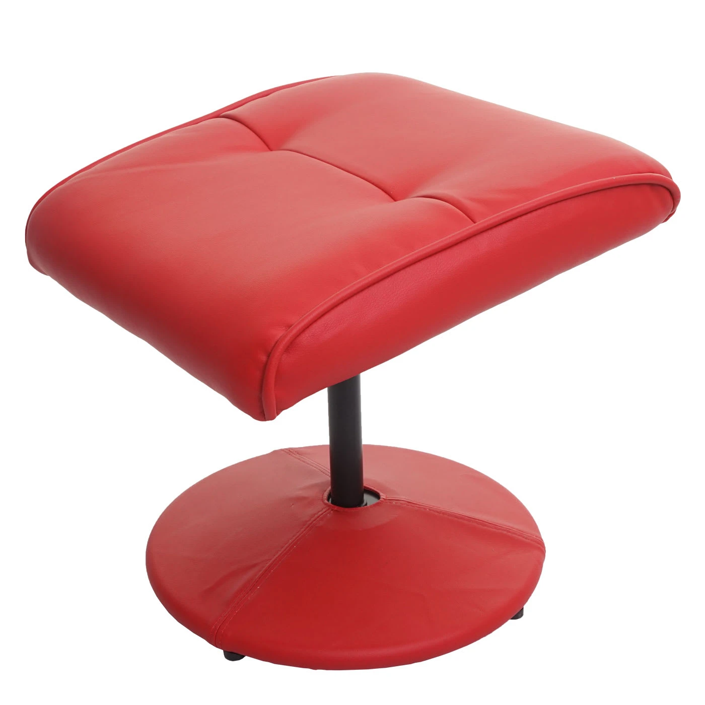 MCW Relaxsessel Stockholm Mit Hocker, Kunstleder, Rot - Image 6