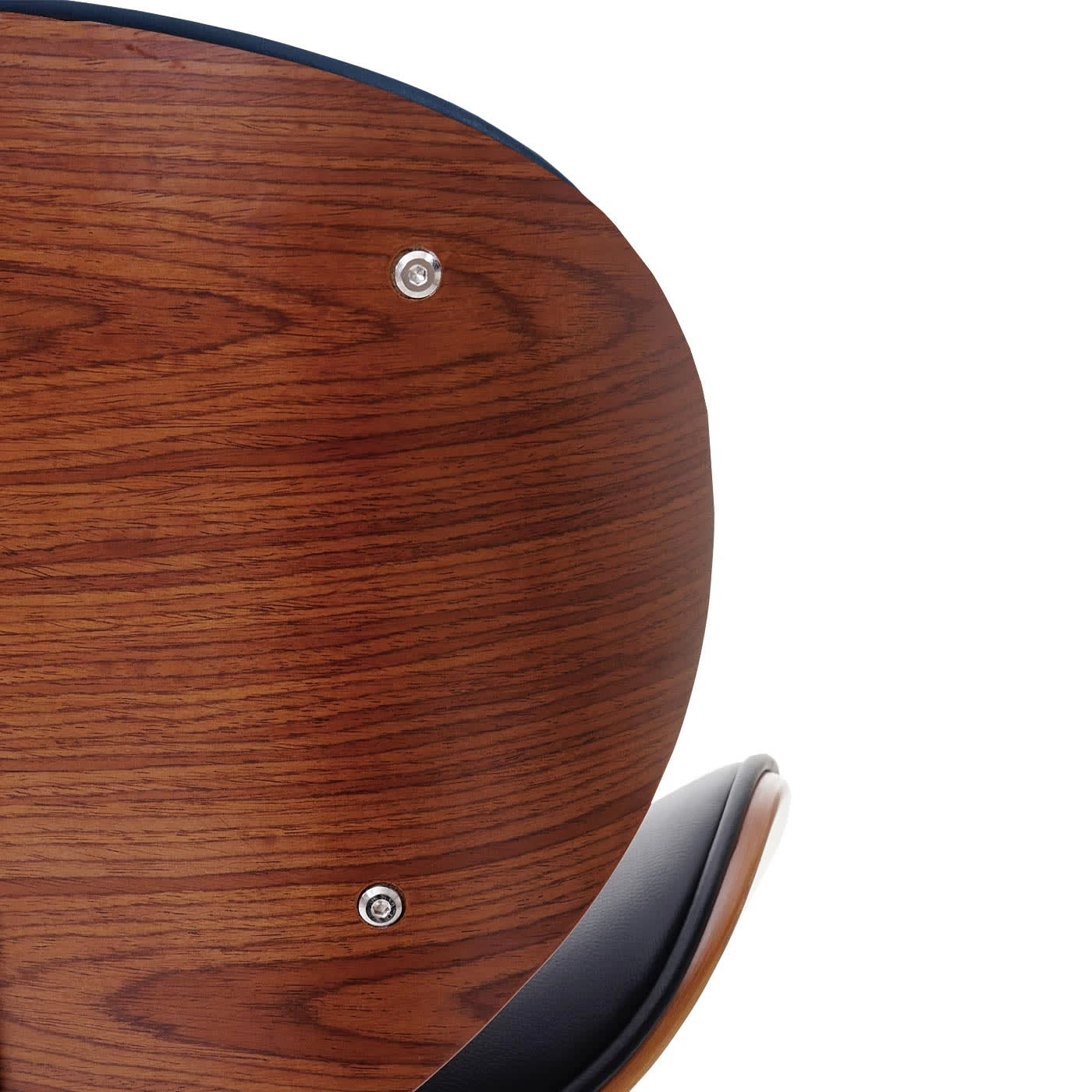 MCW Retro Barhocker Arklow, Walnuss-Optik, Kunstleder Schwarz - Image 7