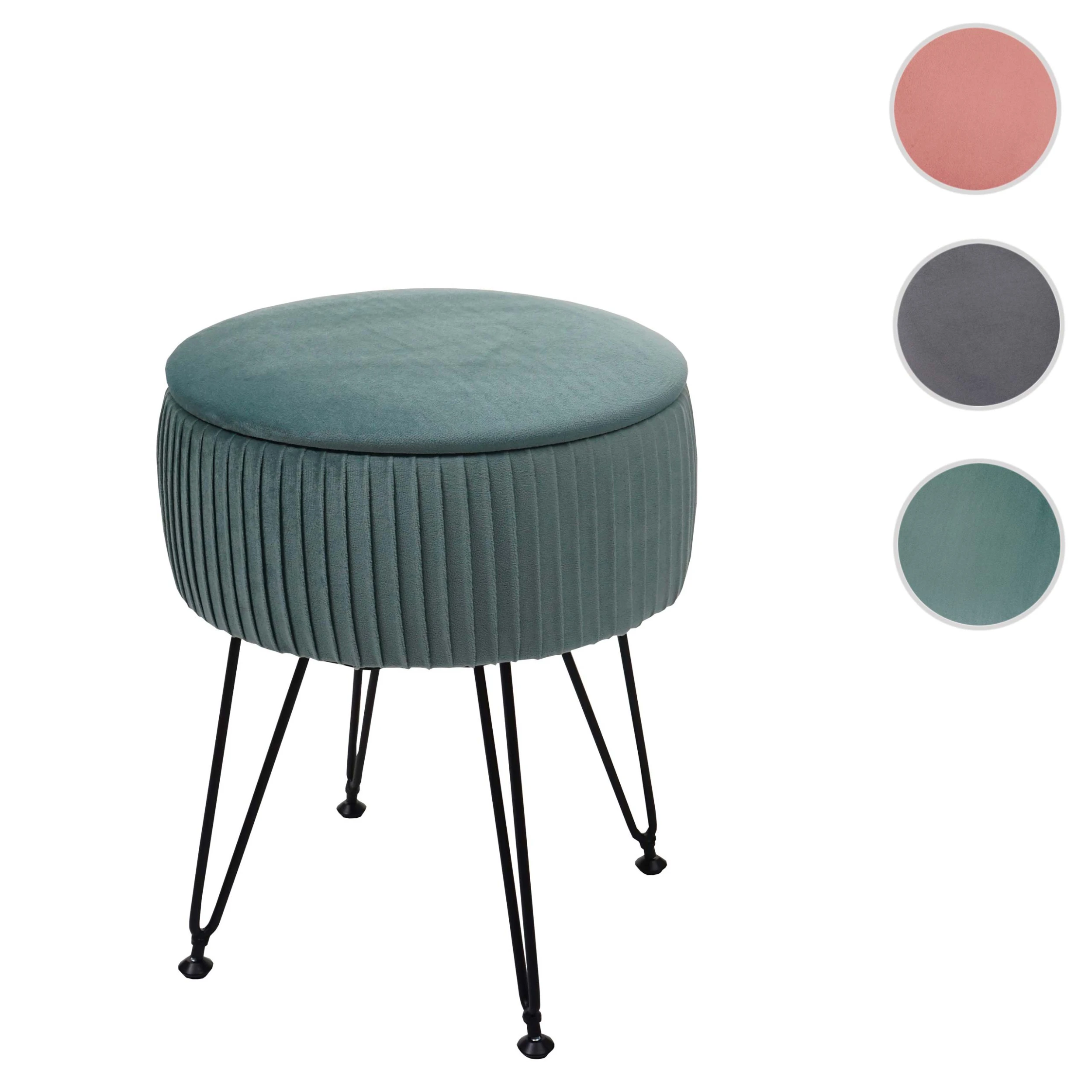 MCW Sitzhocker K46 Mit Staufach, Grün, Gestell Schwarz - Image 8