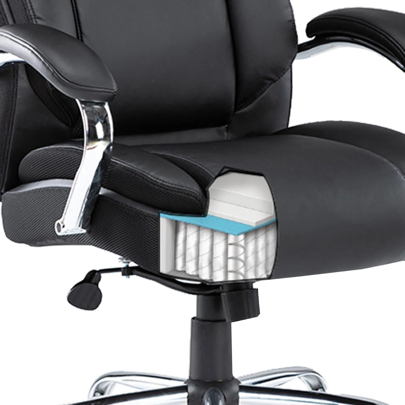 MCW XXL Bürostuhl H94, 220kg Belastbar, Creme-beige - Image 4