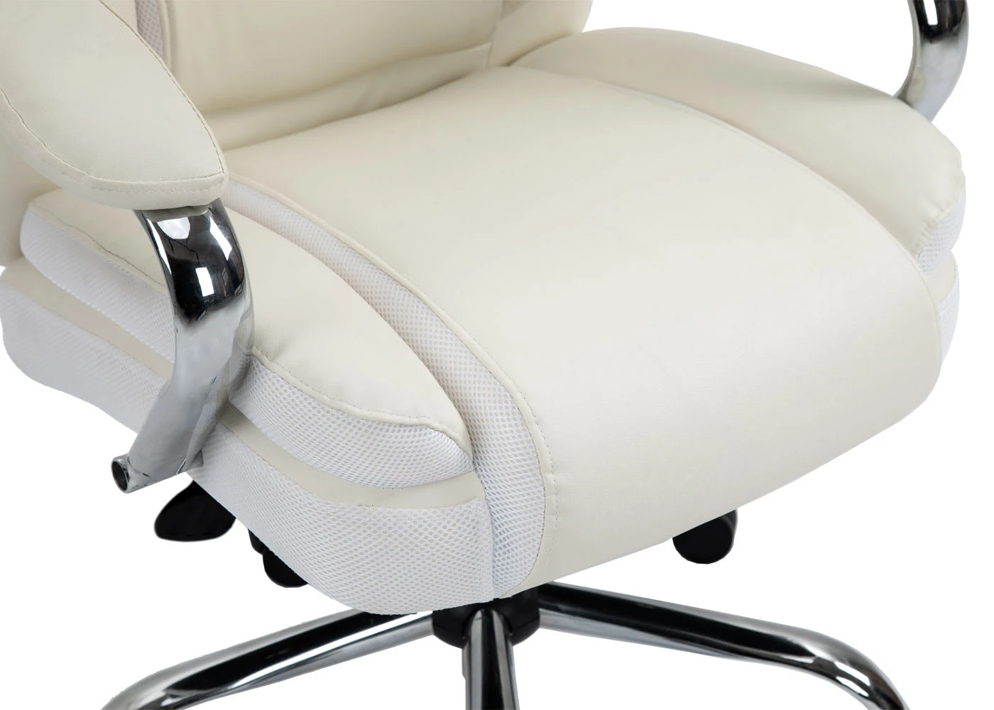 MCW XXL Bürostuhl H94, 220kg Belastbar, Creme-beige - Image 5