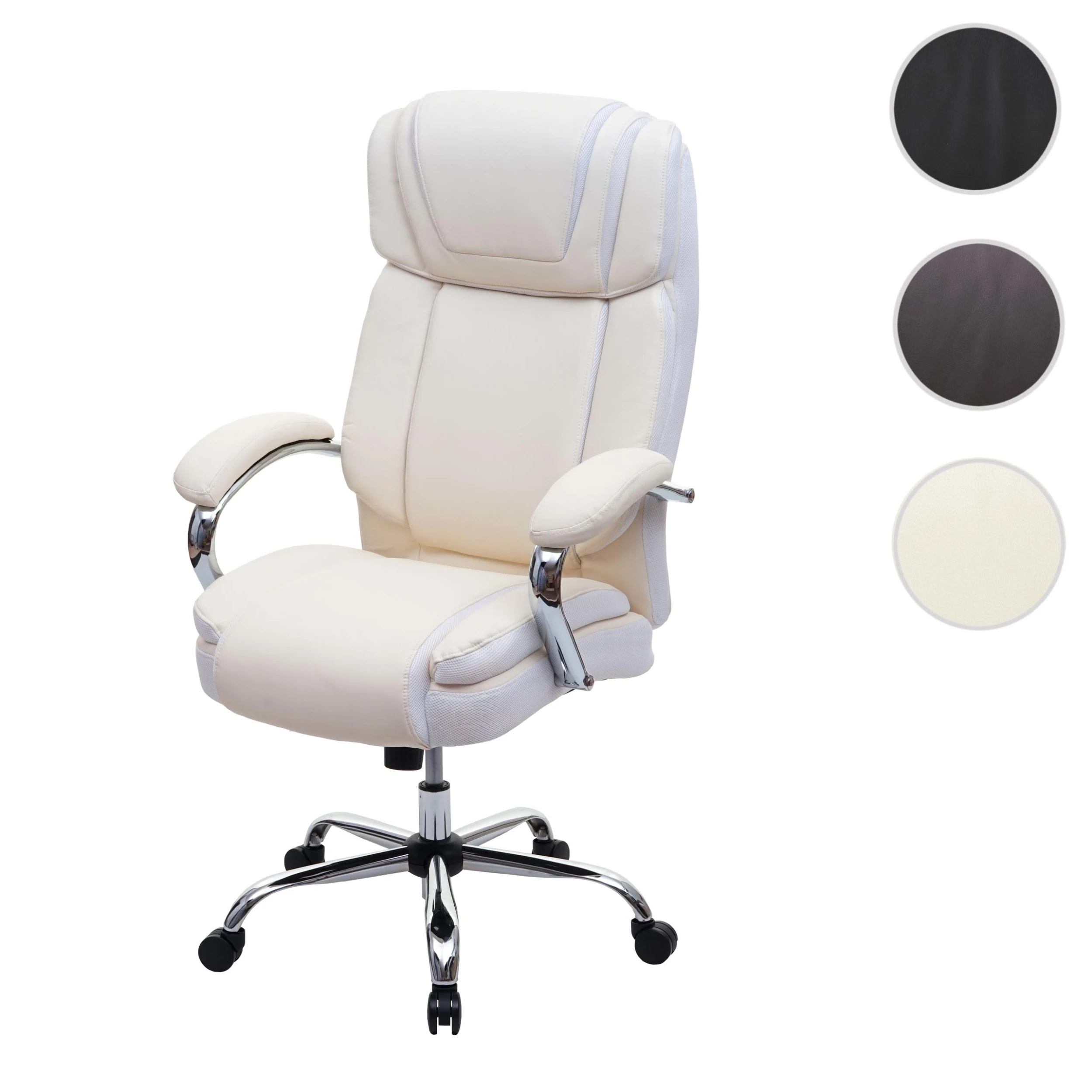 MCW XXL Bürostuhl H94, 220kg Belastbar, Creme-beige - Image 7