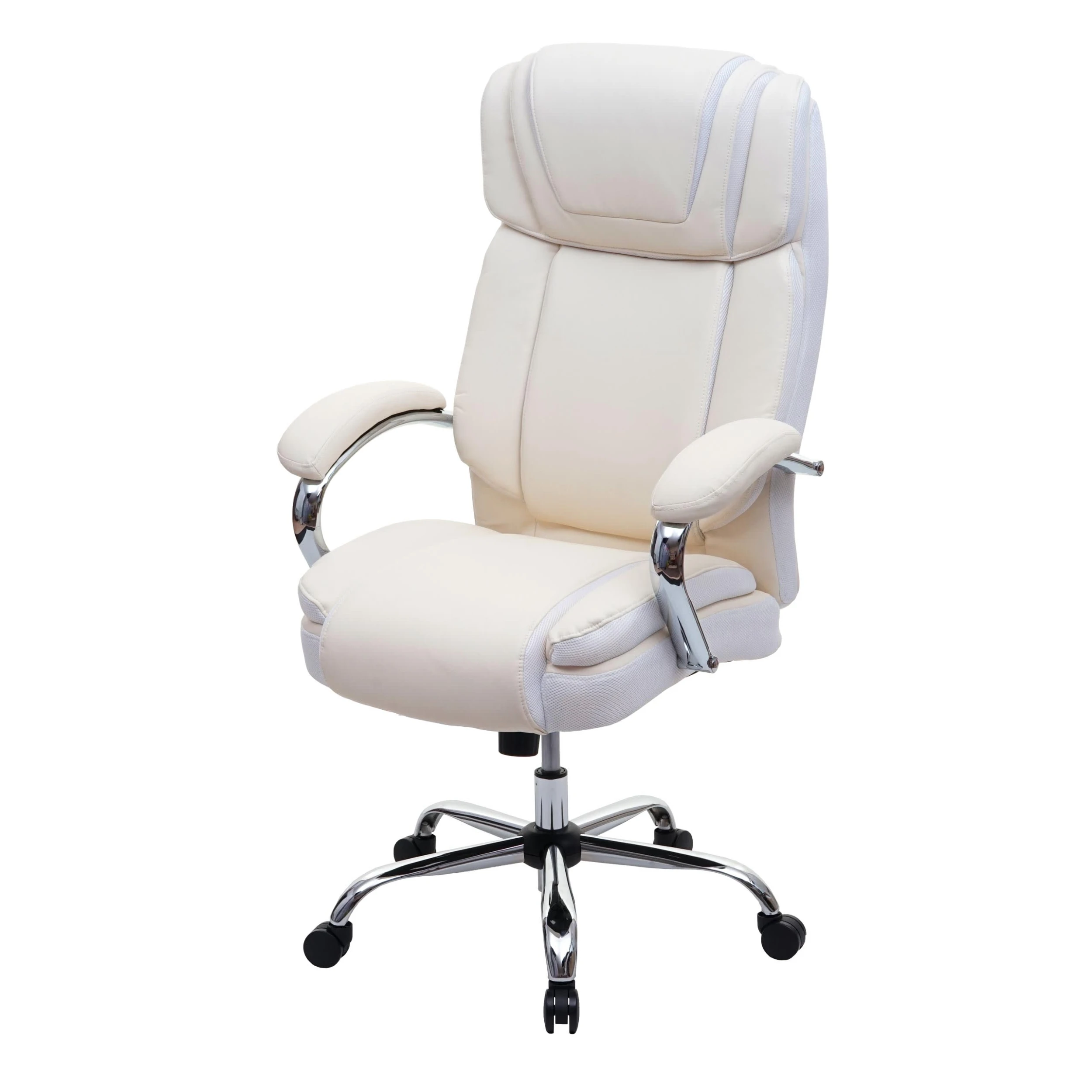 MCW XXL Bürostuhl H94, 220kg Belastbar, Creme-beige