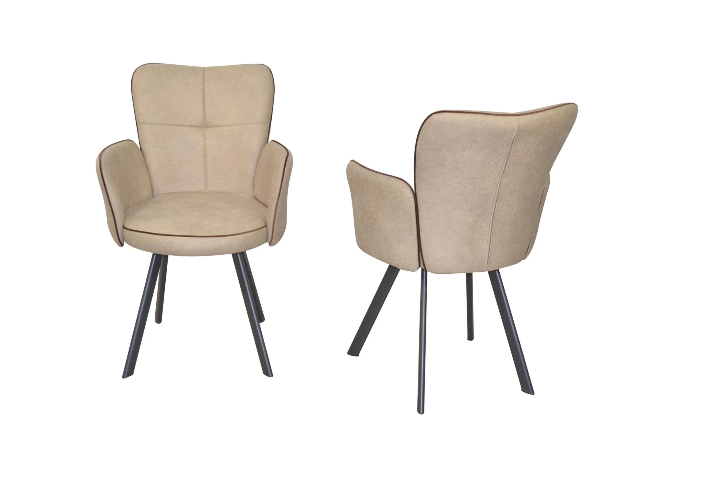 Möbel-direkt Armlehnstuhl (2Stück) Linda In Beige - Image 2