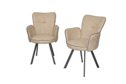 Möbel-direkt Armlehnstuhl (2Stück) Linda In Beige