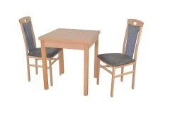 Möbel-direkt Essgruppe (3teilig) Leander III In Anthrazit