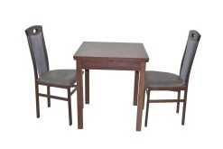 Möbel-direkt Essgruppe (3teilig) Leander III In Anthrazit