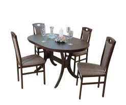 Möbel-direkt Essgruppe 5-teilig "Linz II" In Buche Natur Und Lackiert