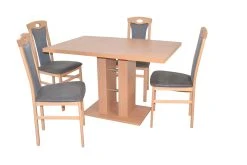 Möbel-direkt Essgruppe (5teilig) Daniela In Anthrazit