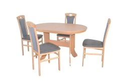 Möbel-direkt Essgruppe (5teilig) Hanna In Anthrazit