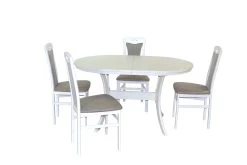 Möbel-direkt Essgruppe (5teilig) Hanna In Hellgrau