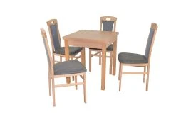 Möbel-direkt Essgruppe (5teilig) Leander II In Anthrazit