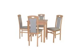 Möbel-direkt Essgruppe (5teilig) Leander II In Hellgrau