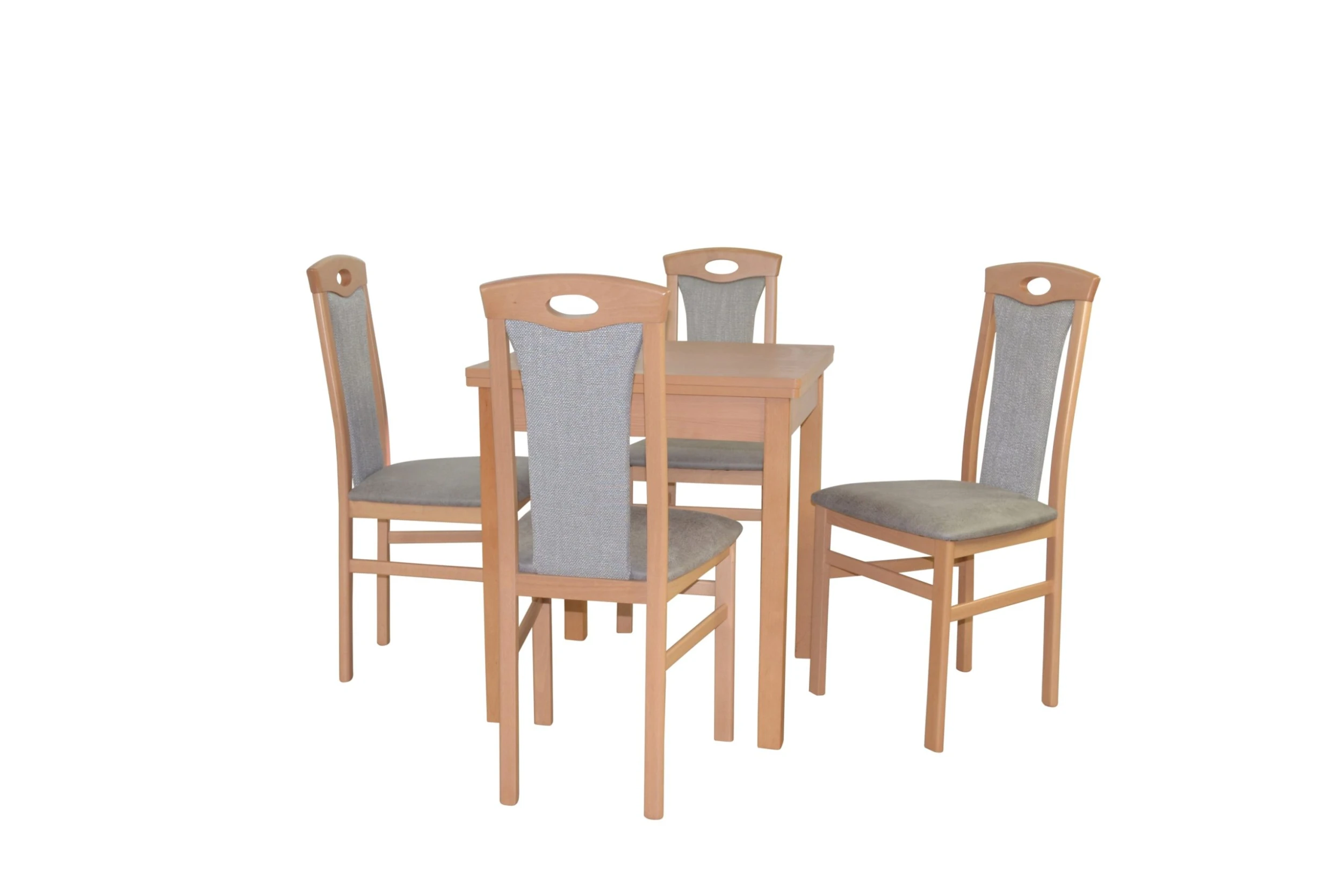 Möbel-direkt Essgruppe (5teilig) Leander II In Hellgrau