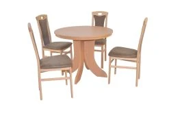 Möbel-direkt Essgruppe (5teilig) Paulina In Braun