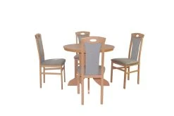 Möbel-direkt Essgruppe (5teilig) Paulina In Hellgrau