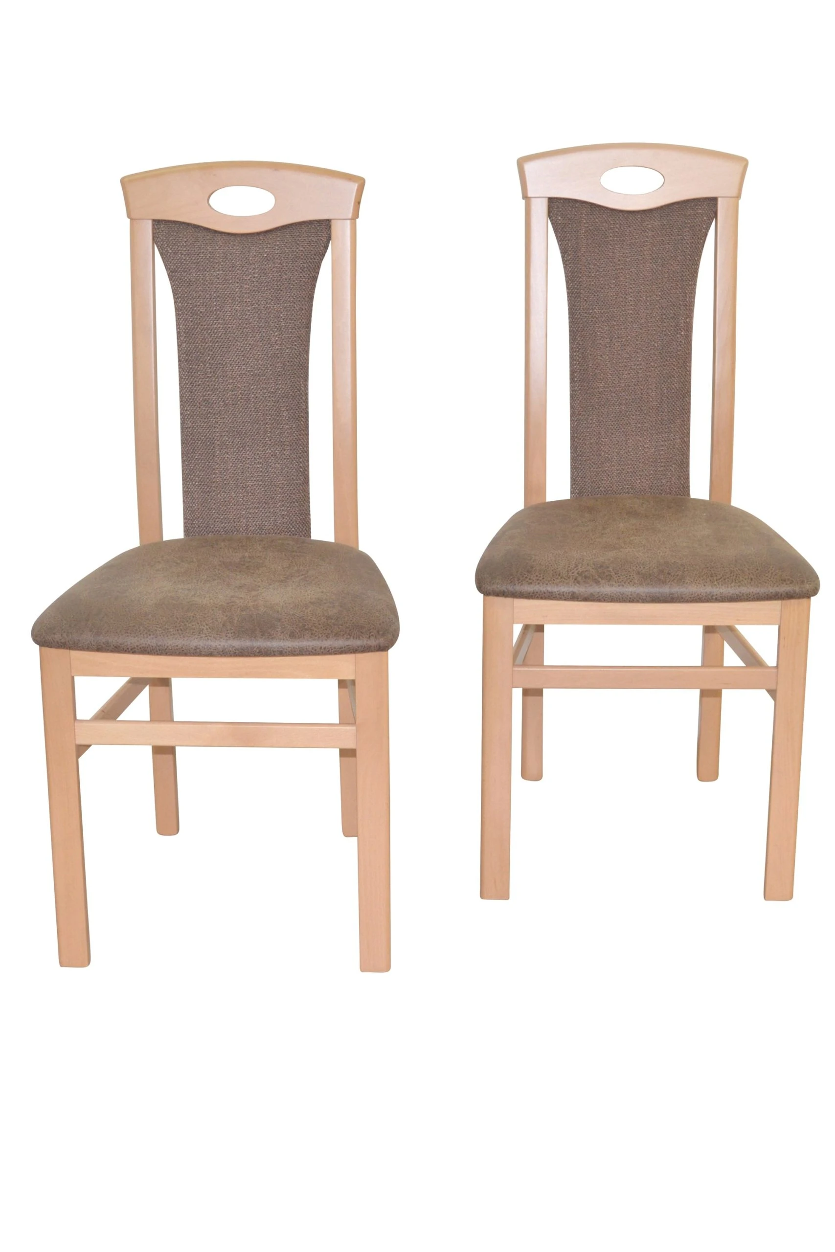 Möbel-direkt Esszimmerstuhl (2 Stück) Carmen In Buche-Nachbildung / Braun - Image 2