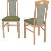 Möbel-direkt Esszimmerstuhl (2 Stück) Carmen In Buche-Nachbildung / Grün