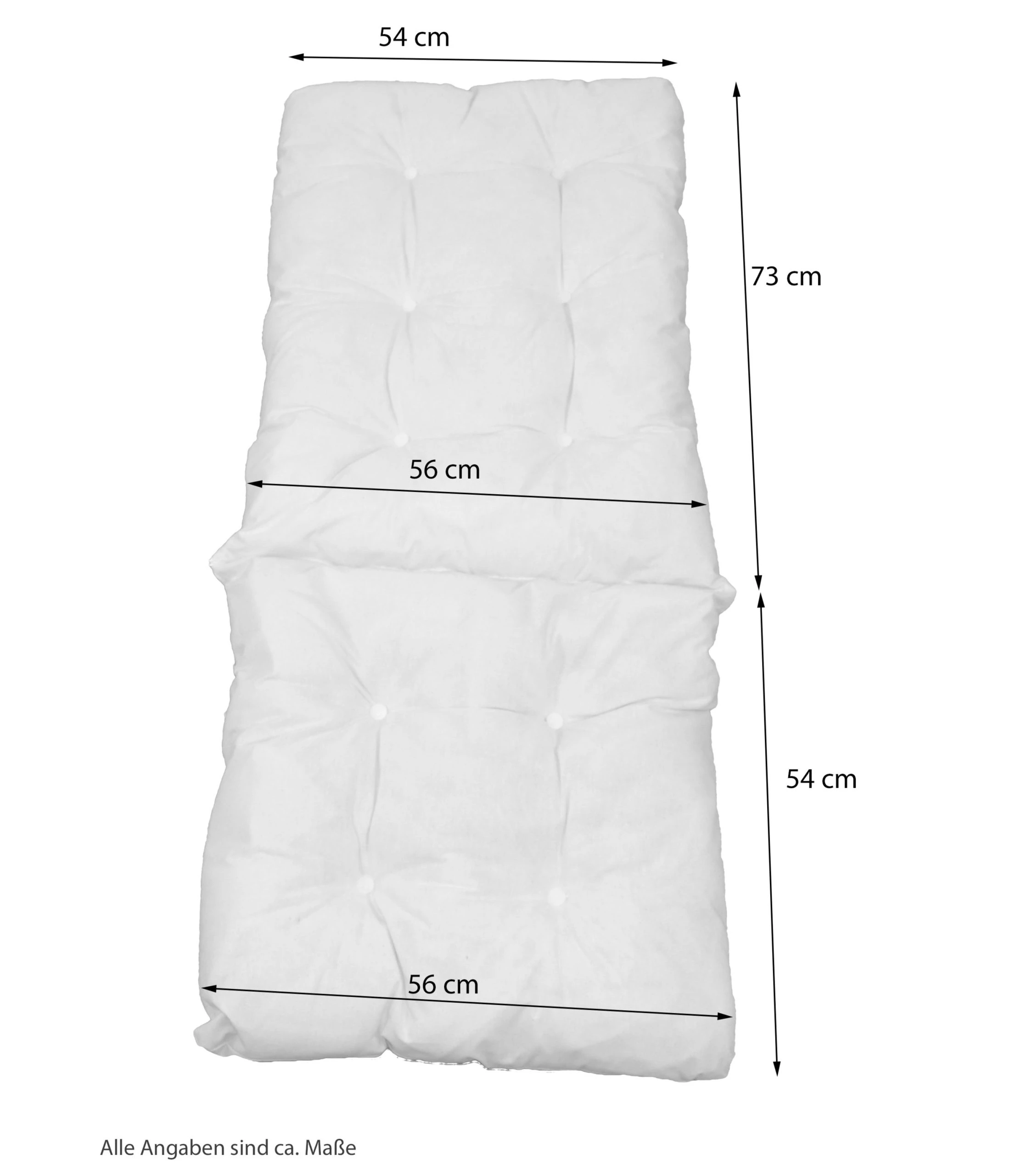 Möbel-direkt Kissenauflage Für Schaukelstuhl Kissenauflage In Ecru / Cremefarben - Image 2