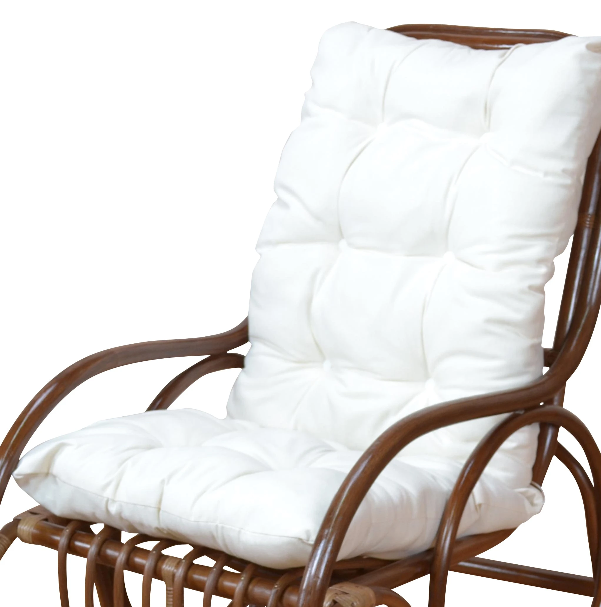 Möbel-direkt Kissenauflage Für Schaukelstuhl Kissenauflage In Ecru / Cremefarben