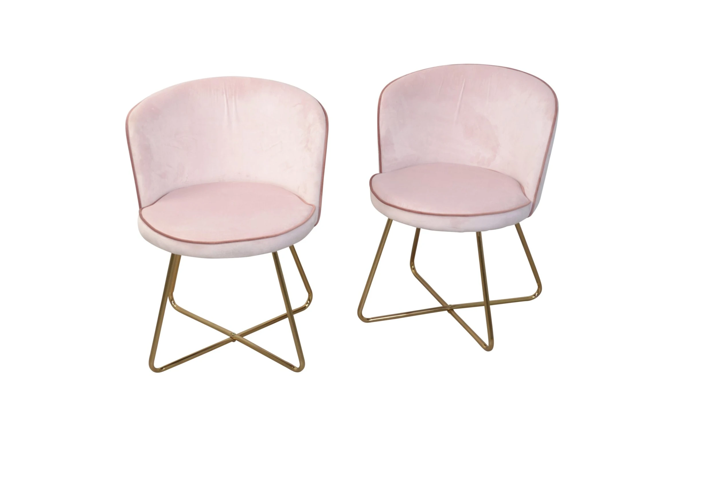 Möbel-direkt Samt-Polsterstuhl (2Stück) Nicki In Rosa - Image 2