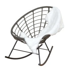 Möbel-direkt Schaukelstuhl Dristan In Anthrazit